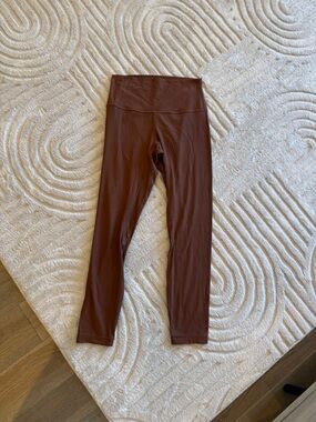 Lululemon Brown Ribbed Align Leggings
